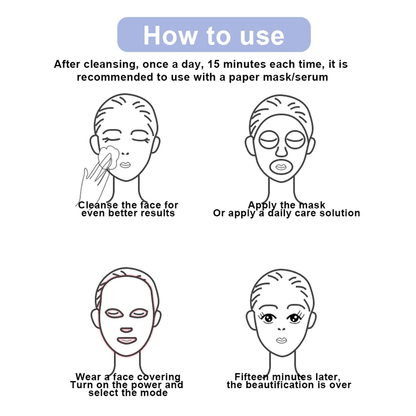 7 Color LED Facial Mask For Skin Rejuvenation Acne Therapy And Anti Aging Care 8