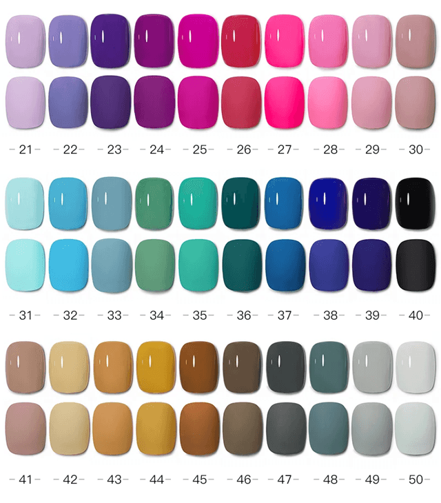 MXSI 60 Color UV Gel Nail Polish Set 15ml  Glitter Soak Off Semi Permanent Varnish 3