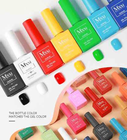 MXSI 60 Color UV Gel Nail Polish Set 15ml  Glitter Soak Off Semi Permanent Varnish 7