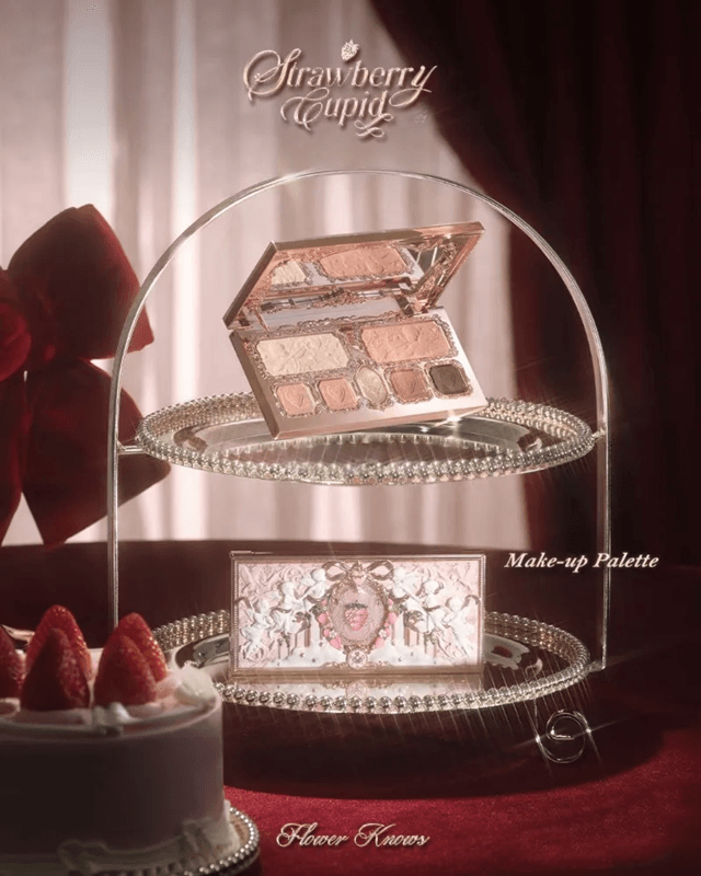 Flower Knows Strawberry Cupid Makeup Set  AllinOne Romantic Beauty Kit 1