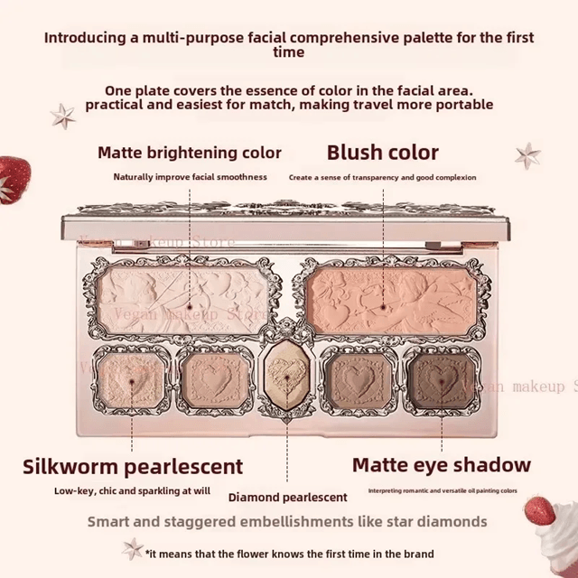 Flower Knows Strawberry Cupid Makeup Set  AllinOne Romantic Beauty Kit 7