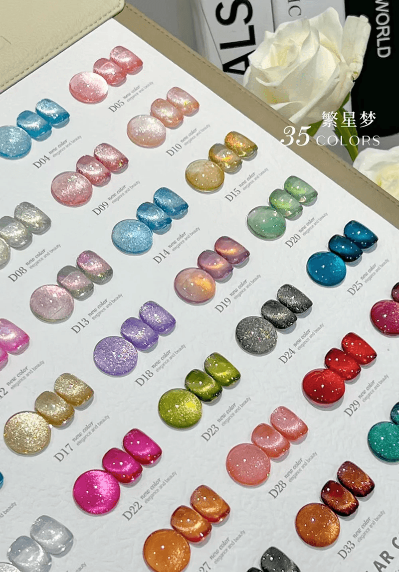 9D Magnetic Cat Eye Gel Polish Set  Luxury Chameleon UV Nail Kit 4