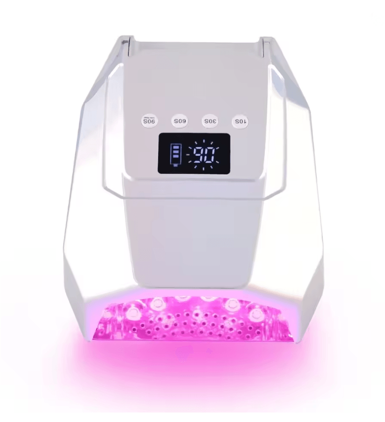 98W Cordless UV LED Nail Lamp  FastCuring Gel Dryer With Mirror Finish 5