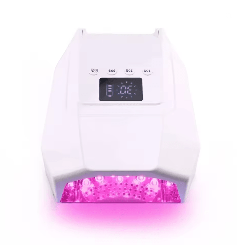 98W Cordless UV LED Nail Lamp  FastCuring Gel Dryer With Mirror Finish 7
