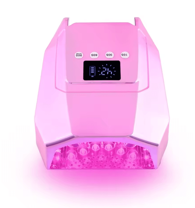 98W Cordless UV LED Nail Lamp  FastCuring Gel Dryer With Mirror Finish 8