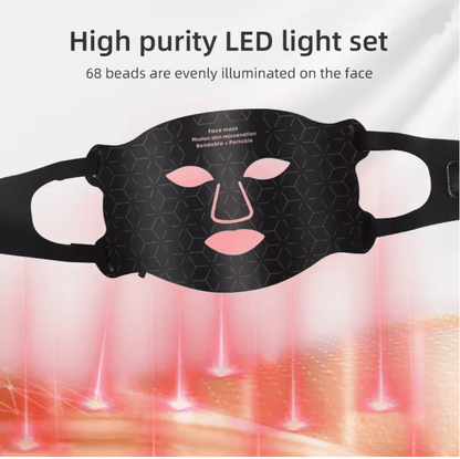Skindion 4Color LED Light Therapy Mask  480 Beads For Face  Neck Rejuvenation 2