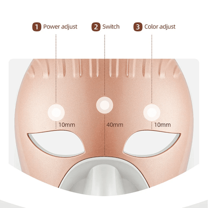 Wireless 7Color LED Face And Neck Therapy Mask For AntiAging  Skin Rejuvenation 3