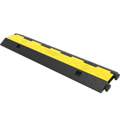 Cable Protector Ramp Channels Speed Bump Hump, Rubber Modular Speed Bump High LBS Load Capacity, Driveway Cord Cover