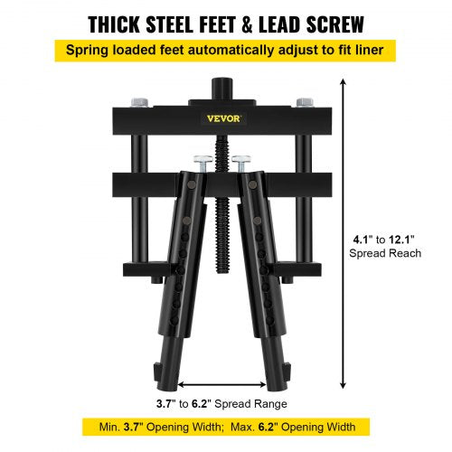 Heavy-Duty Universal Cylinder Liner Puller for CAT, Mack, Cummins Engines, Fits Wet Liners, Replace PT