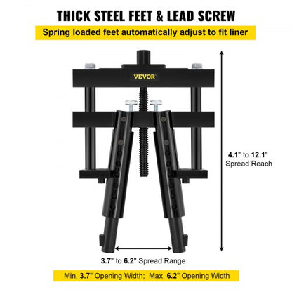 Heavy-Duty Universal Cylinder Liner Puller for CAT, Mack, Cummins Engines, Fits Wet Liners, Replace PT