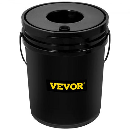 Deep Water Culture DWC Hydroponic System, Gallon Bucket Grow Kit with Air Pump, Stones, & Water Level Device