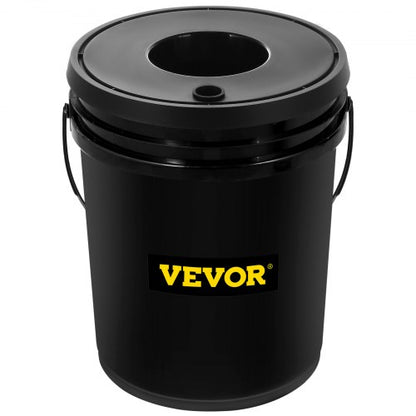 Deep Water Culture DWC Hydroponic System, Gallon Bucket Grow Kit with Air Pump, Air Stones & Connected Reservoir
