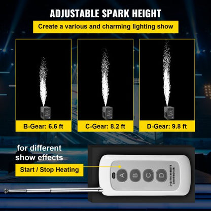 Smart DMX Control Stage Equipment Showing Machine, Cold Spark Firework Effect Machine for Wedding, Party, Large Stage