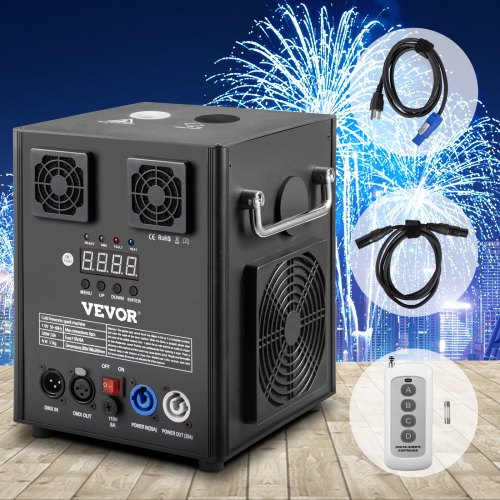 Smart DMX Control Stage Equipment Special Effect Machine, Cold Spark Machine with Wireless Remote for Weddings, DJ