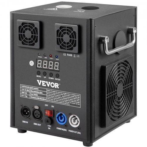 Smart DMX Control Stage Equipment Special Effect Machine, Cold Spark Machine with Wireless Remote for Weddings, DJ