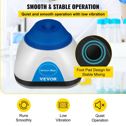 Mini Vortex Mixer Lab Vortex Mixer Shaker RPM, High-Speed Touch Operation Mixer for Paint, Ink, Tattoo, and Lab Use