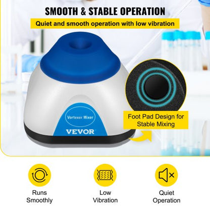 Mini Vortex Mixer Lab Vortex Mixer Shaker RPM, High-Speed Touch Operation Mixer for Paint, Ink, Tattoo, and Lab Use