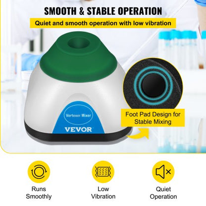 Mini Vortex Mixer Shaker with Touch Function, USB Charging Lab Vortex Mixer for Paint, Tattoo Ink, Nail Polish