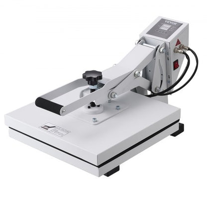High Pressure Heat Press Machine, White Digital Sublimation Printer for T-Shirts, Fast Heating Power Transfer Press