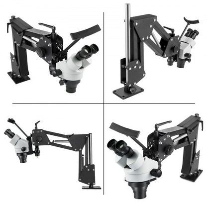 Micro Inlaid Mirror Multi-Directional Microscope with Spring Bracket, Jewelry Tools for Diamond Setting & Micro-Setting