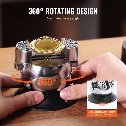 Ball Vise 3 Engraving Block 360 Rotation Jewelry Tool With 30 PCS Accessories For Precision Gemston 5