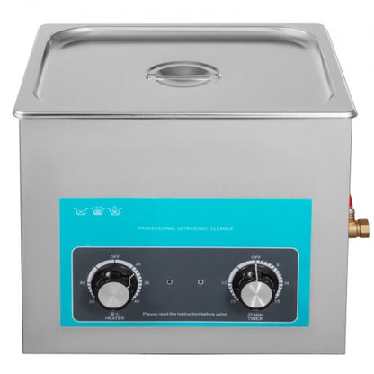 304 Stainless Steel Ultrasonic Cleaner 10L Capacity W Heater 2080C  Timer Ideal For Dentures Circui 8