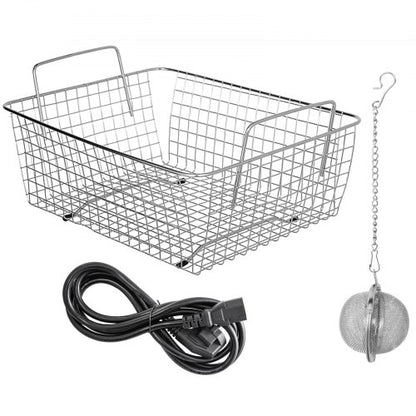 304 Stainless Steel Ultrasonic Cleaner 10L Capacity W Heater 2080C  Timer Ideal For Dentures Circui 7