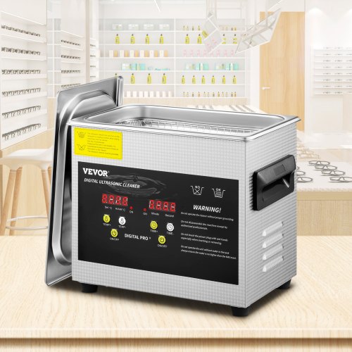 Upgraded 3L Ultrasonic Cleaner, Digital Control, 40KHz Frequency w/ Adjustable Heater (0-80°C) – Ideal for Lab, Jewelry