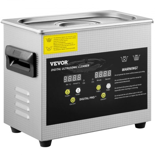 Upgraded 3L Ultrasonic Cleaner Digital Control 40KHz Frequency W Adjustable Heater 080C  Ideal For  8