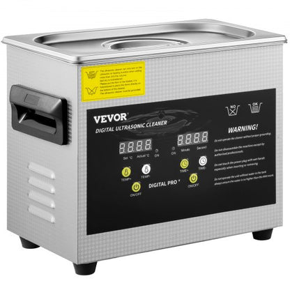 Upgraded 3L Ultrasonic Cleaner Digital Control 40KHz Frequency W Adjustable Heater 080C  Ideal For  8