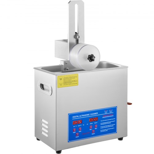 6L Ultrasonic Vinyl Record Cleaner Machine Professional 40kHz 180W Cleaner With Drying Rack For 7 T 8