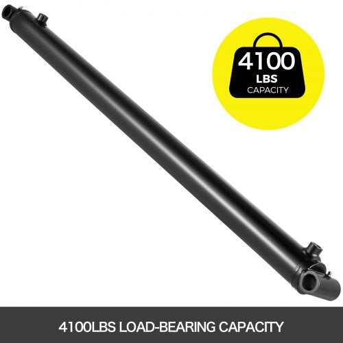 Stroke Hydraulic Ram Cylinder, Welded Double Acting PSI Hydraulic Cylinder with SAE6 Port & Cross Tube Mounts