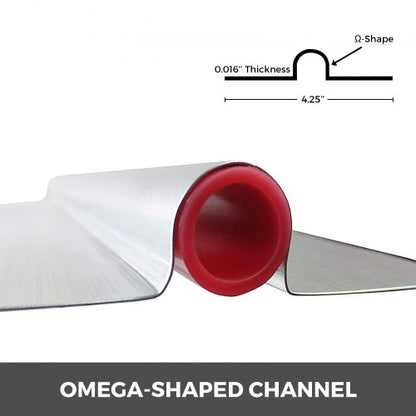PEX Heat Transfer Plates, Long Aluminum Plates for Radiant Floor Heating, Designed for PEX Tubing, High Efficiency Heat