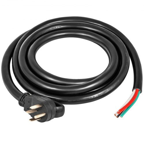 Heavy Duty Amp Generator Cord, Wire STW 6 Gauge, Bare Wire, Extension Power Cable with Grip