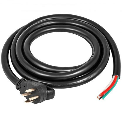 Heavy Duty Amp Generator Cord, Wire STW 6 Gauge, Bare Wire, Extension Power Cable with Grip