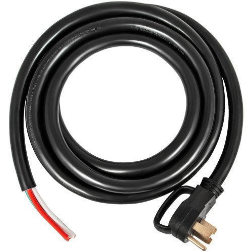 Heavy Duty Amp Generator Cord, Wire STW 6 Gauge, Bare Wire, Extension Power Cable with Grip