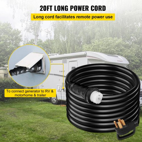 Amp Generator Extension Cord STW HeavyDuty Generator Power Cord With Plug  CS Twist Lock Connector 4