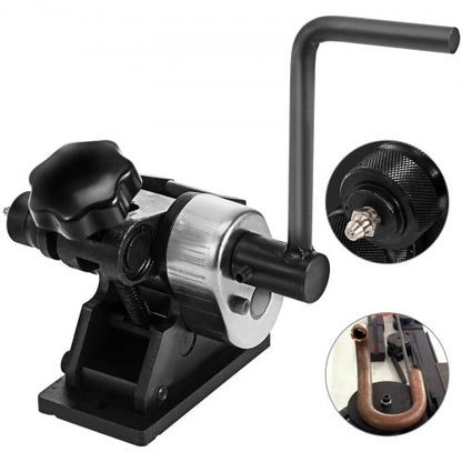 Ring Roller Bender, 3in Minimum Ring Size, Hand Crank Metal Bender for 1/4" Round Steel & 1"x3/16" Flat Steel