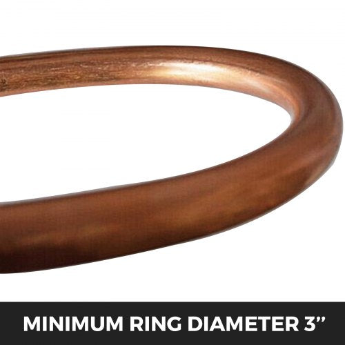Ring Roller Bender, 3in Minimum Ring Size, Hand Crank Metal Bender for 1/4" Round Steel & 1"x3/16" Flat Steel