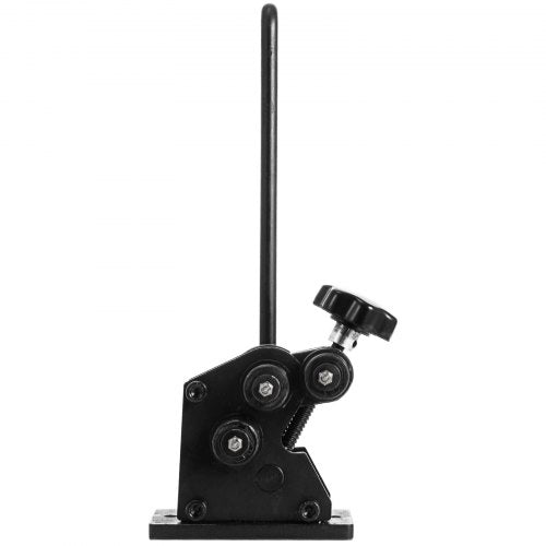 Ring Roller Bender, 3in Minimum Ring Size, Hand Crank Metal Bender for 1/4" Round Steel & 1"x3/16" Flat Steel