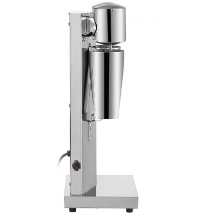 180W Stainless Steel Electric Milkshake Maker, Double Head Commercial Shake Machine with 800ml Cup