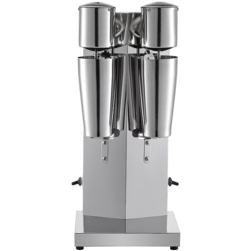 180W Stainless Steel Electric Milkshake Maker, Double Head Commercial Shake Machine with 800ml Cup