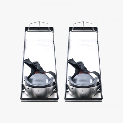 28 X 8 Stainless Steel Slider Knee Boards 2Pair Concrete Finishing Kneelers W Comfort Pads  Straps  10