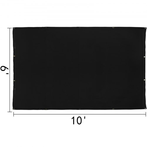 Welding Blanket Black, Portable Fiberglass Fire Retardant Blanket, Thermal Resistant Welding Mat with Carry Bag