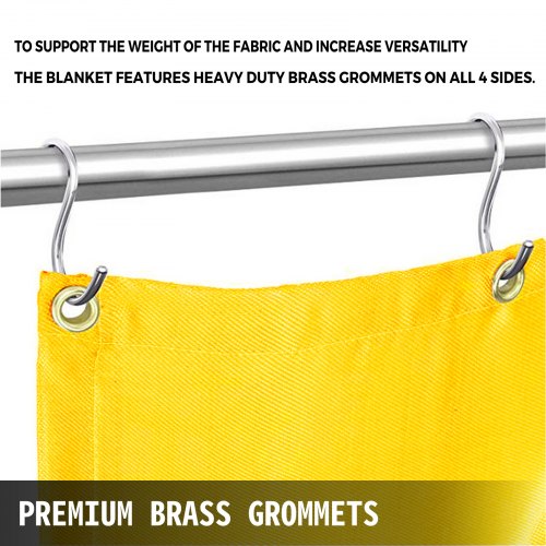 Gold Fiberglass Welding Blanket, Fire Retardant Portable Welding Mat, Heat-Resistant Thermal Insulation Blank