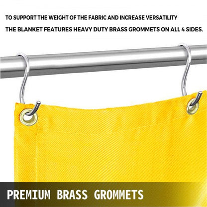 Gold Fiberglass Welding Blanket, Fire Retardant Portable Welding Mat, Heat-Resistant Thermal Insulation Blank