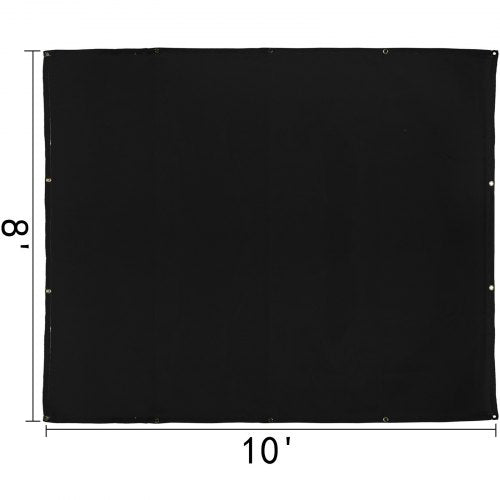 Portable Welding Fireproof Blanket, Black Fiberglass Welding Mat, Heavy-Duty Thermal Resistant Insulation Blanket