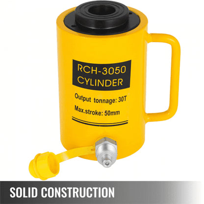 Hydraulic Ram Cylinder, Hollow Single Acting Jack, Hydraulic Lifting Cylinder, Stroke Industrial Hydraulic Jack