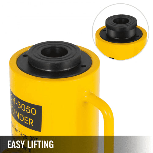 Hydraulic Ram Cylinder, Hollow Single Acting Jack, Hydraulic Lifting Cylinder, Stroke Industrial Hydraulic Jack