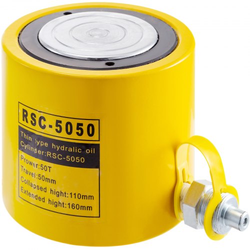 Stroke Single Acting Hydraulic Cylinder Jack Ram., Heavy-Duty Hydraulic Lifting Jack for Industrial & Automotive Use